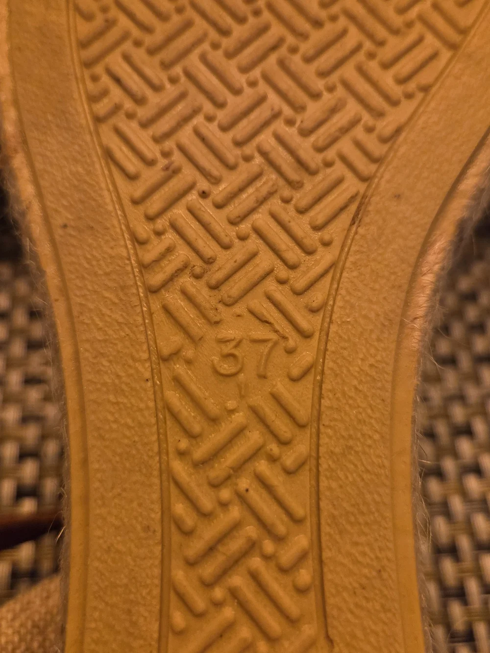 Women's Tan Espadrille Wedge Ankle-Strap Sandal 37